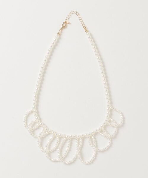 Libra Cue(リブラ キュー)の「デザインパールネックレス(ネックレス・レディース・ホワイト・FREE)」の7枚目の写真