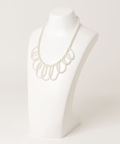 Libra Cue(リブラ キュー)の「デザインパールネックレス(ネックレス・レディース・ホワイト・FREE)」の8枚目の写真