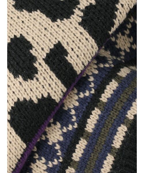 EVRIS(エヴリス)の「2WAYマルチパターンニットトップス(ニット/セーター・レディース・ブルー/ブラック/ベージュ・FREE)」の12枚目の写真