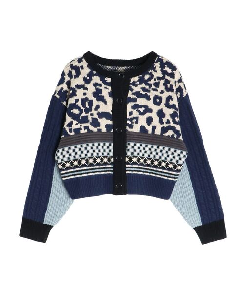 EVRIS(エヴリス)の「2WAYマルチパターンニットトップス(ニット/セーター・レディース・ブルー/ブラック/ベージュ・FREE)」の18枚目の写真