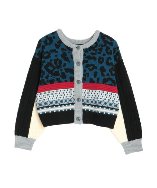 EVRIS(エヴリス)の「2WAYマルチパターンニットトップス(ニット/セーター・レディース・ブルー/ブラック/ベージュ・FREE)」の19枚目の写真