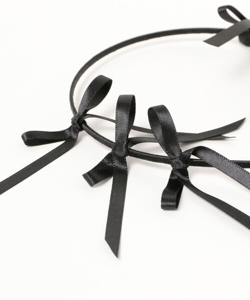 Ray BEAMS(レイビームス)の「ロング リボン カチューシャ(カチューシャ・レディース・ブラック/ピンク・ONE SIZE)」の6枚目の写真