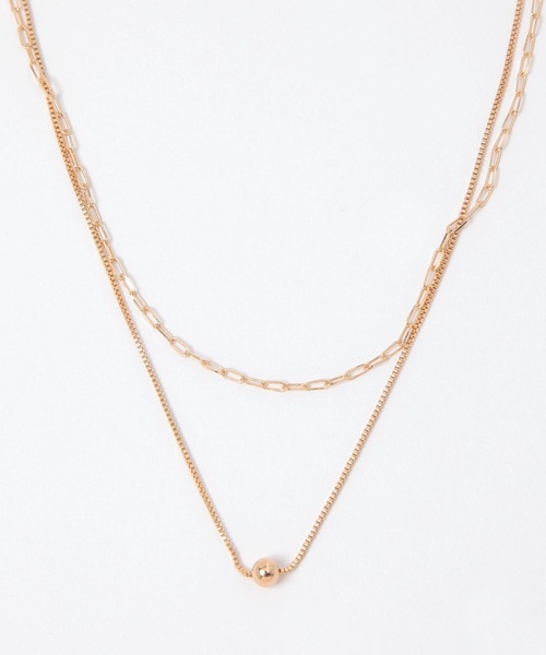 FOREVER 21（フォーエバー トゥエンティーワン）の「２連ネックレス（ネックレス・レディース・ゴールド/シルバー・FREE）」の3枚目の写真