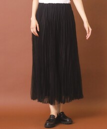 DRESSTERIOR | 【大人百花冬号掲載　モデル美香さん着用】ワッシャープリーツチュールスカート(スカート)
