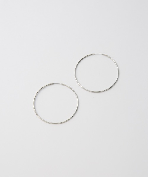 NANO universe(ナノユニバース)の「フープピアス(ピアス(両耳用)・レディース・シルバー/ゴールド・FREE)」の3枚目の写真