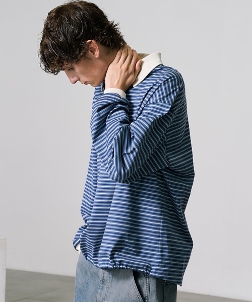 PUBLIC TOKYO　ビューティーコットンコードポロ ビューティーコットンコードポロ(1 BLACK): : メンズ｜PUBLIC
