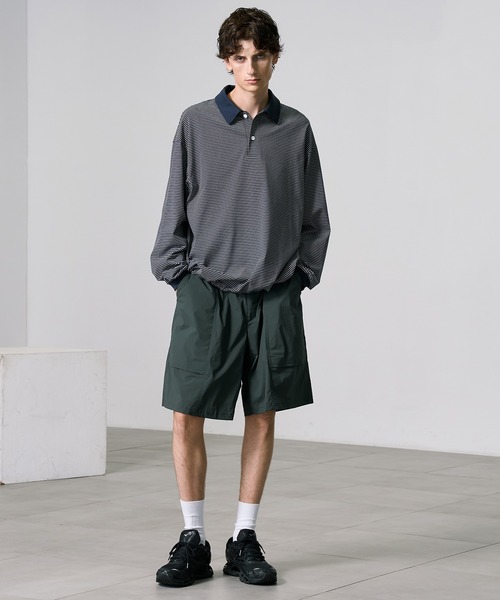 PUBLIC TOKYO　ビューティーコットンコードポロ ビューティーコットンコードポロ(1 BLACK): : メンズ｜PUBLIC