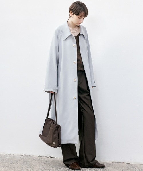 tageechita（タジチタ）の「【tageechita】ワイドレッグワンタックパンツ（スラックス・レディース・ダークブラウン/ブラック・XS/S/M/L）」の15枚目の写真