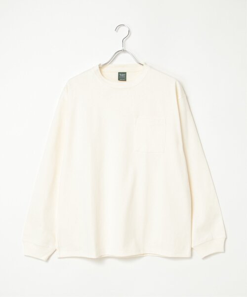 VENCEEXCHANGE(ヴァンスエクスチェンジ)の「ヘビーウェイト天竺ロンT(Tシャツ/カットソー・メンズ・ホワイト/グレー/ブラック/ネイビー・M/L)」の7枚目の写真