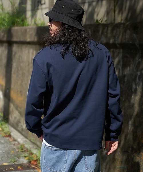 VENCEEXCHANGE(ヴァンスエクスチェンジ)の「ヘビーウェイト天竺ロンT(Tシャツ/カットソー・メンズ・ホワイト/グレー/ブラック/ネイビー・M/L)」の14枚目の写真