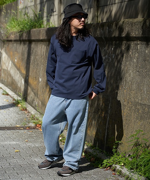 VENCEEXCHANGE(ヴァンスエクスチェンジ)の「ヘビーウェイト天竺ロンT(Tシャツ/カットソー・メンズ・ホワイト/グレー/ブラック/ネイビー・M/L)」の16枚目の写真