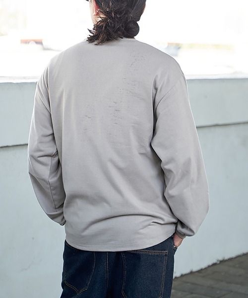 VENCEEXCHANGE(ヴァンスエクスチェンジ)の「ヘビーウェイト天竺ロンT(Tシャツ/カットソー・メンズ・ホワイト/グレー/ブラック/ネイビー・M/L)」の20枚目の写真