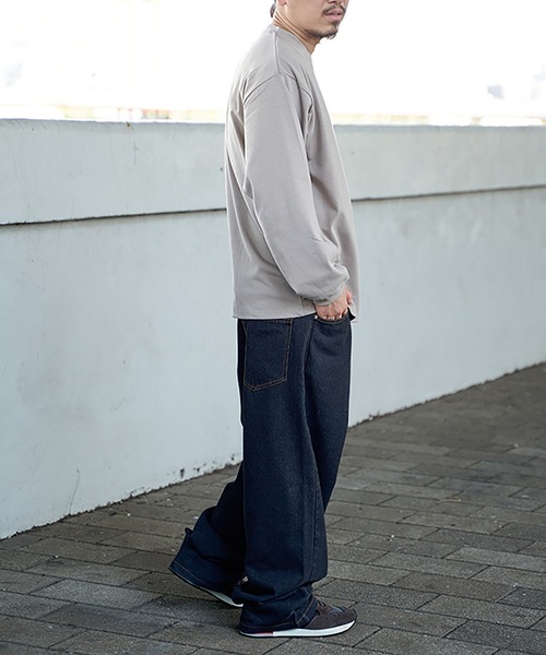 VENCEEXCHANGE(ヴァンスエクスチェンジ)の「ヘビーウェイト天竺ロンT(Tシャツ/カットソー・メンズ・ホワイト/グレー/ブラック/ネイビー・M/L)」の21枚目の写真