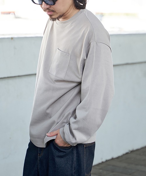 VENCEEXCHANGE(ヴァンスエクスチェンジ)の「ヘビーウェイト天竺ロンT(Tシャツ/カットソー・メンズ・ホワイト/グレー/ブラック/ネイビー・M/L)」の19枚目の写真