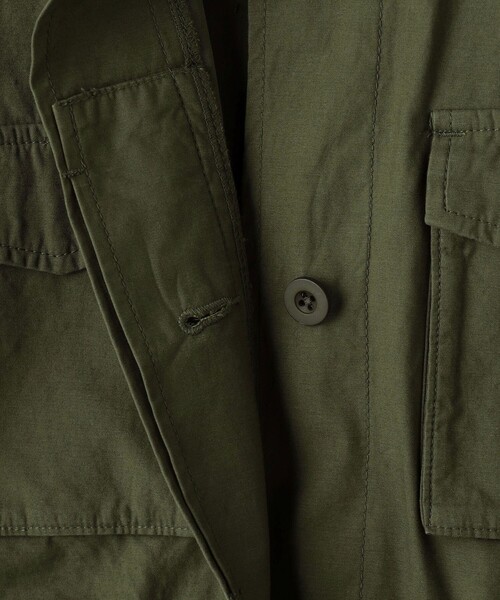 green label relaxing(グリーンレーベルリラクシング)の「<at ease>ファティーグ ジャケット(ミリタリージャケット・レディース・オリーブ・FREE)」の12枚目の写真