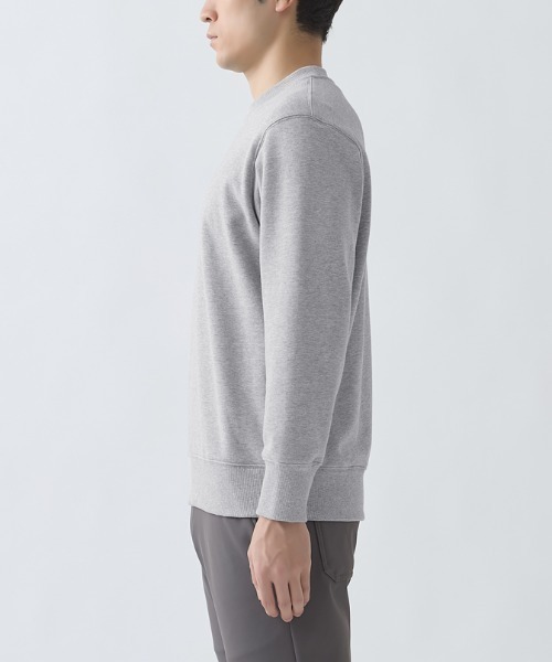 BODY WILD（ボディーワイルド）の「BODY WILD/ボディワイルド トレーナー 綿100％ コットン裏毛（スウェット・メンズ・杢グレー/ブラック・MEDIUM/LARGE）」の5枚目の写真
