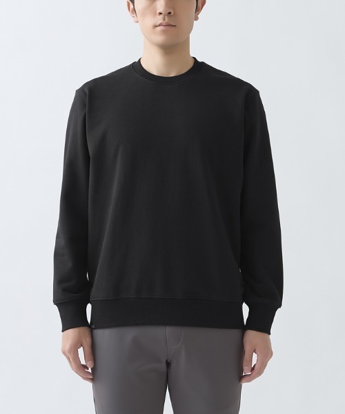 BODY WILD（ボディーワイルド）の「BODY WILD/ボディワイルド トレーナー 綿100％ コットン裏毛（スウェット・メンズ・杢グレー/ブラック・MEDIUM/LARGE）」の10枚目の写真