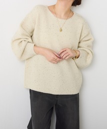 COLLAGE GALLARDAGALANTE | スパンコール畦ニット(ニット/セーター)