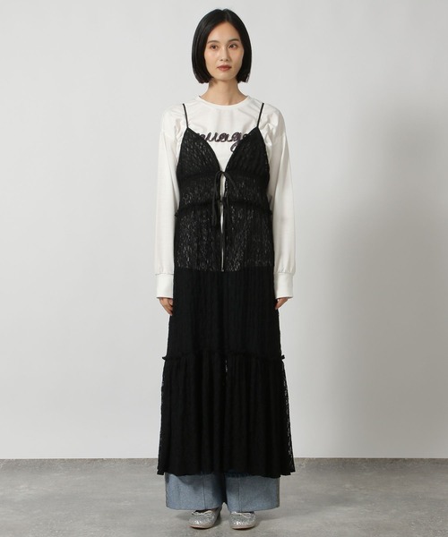 LAKOLE(ラコレ)の「レースキャミワンピース / 206805(ワンピース・レディース・ブラック/オフホワイト・FREE)」の10枚目の写真