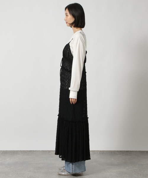 LAKOLE(ラコレ)の「レースキャミワンピース / 206805(ワンピース・レディース・ブラック/オフホワイト・FREE)」の11枚目の写真