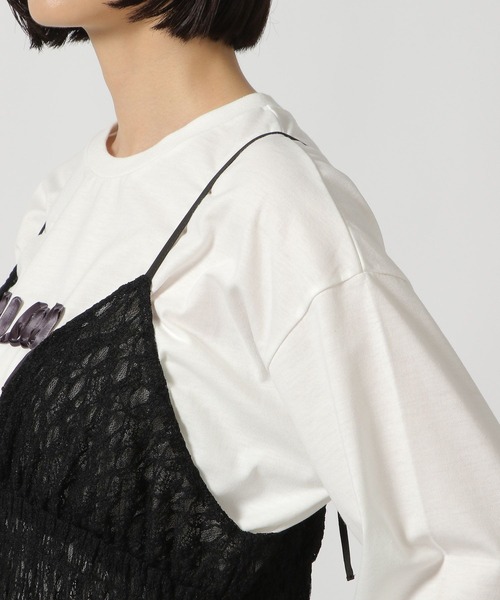 LAKOLE(ラコレ)の「レースキャミワンピース / 206805(ワンピース・レディース・ブラック/オフホワイト・FREE)」の15枚目の写真