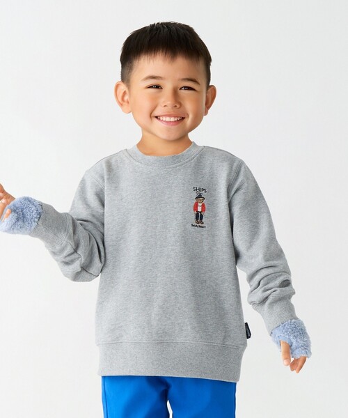 SHIPS Colors（シップス カラーズ）の「SHIPS Colors: 80～130cm / TeddyBear スウェット◇（スウェット・キッズ・ナチュラル/ワイン/グレー/ネイビー/グレー系/ダークブルー・90/100/110/120/80/130）」の3枚目の写真