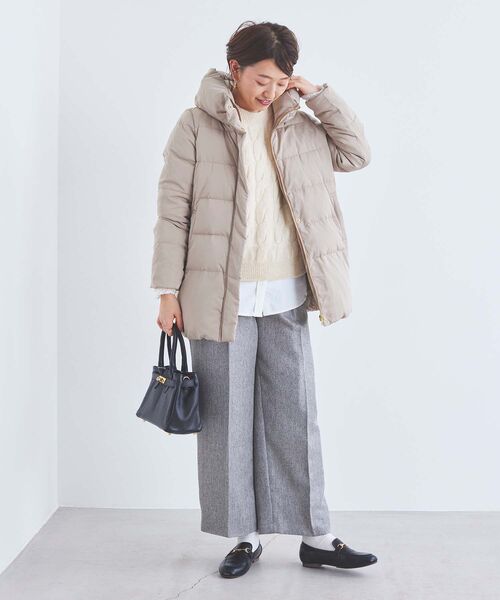 le.coeur blanc(ルクールブラン)の「ヘリンボーンタックワイドパンツ(その他パンツ・レディース・グレー系その他2/グレー系その他・36/38)」の10枚目の写真