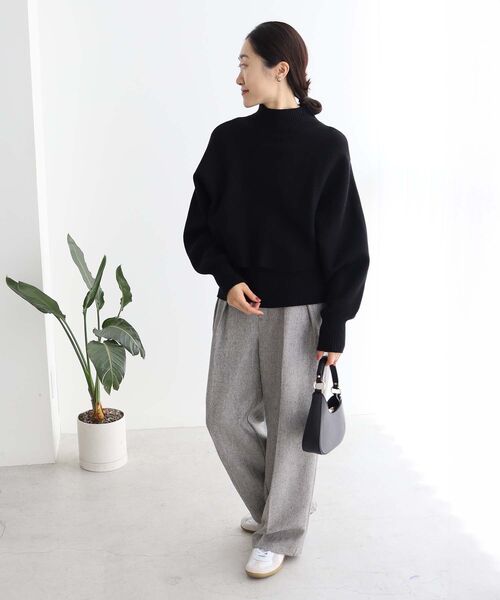 le.coeur blanc(ルクールブラン)の「ヘリンボーンタックワイドパンツ(その他パンツ・レディース・グレー系その他2/グレー系その他・36/38)」の16枚目の写真