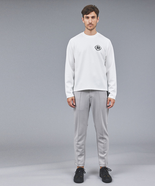 DESIGNWORKS(デザインワークス)の「【セットアップ対応】切替 ピンタック パンツ(スラックス・メンズ・グレイッシュベージュ/ブラック・46/50/48)」の16枚目の写真