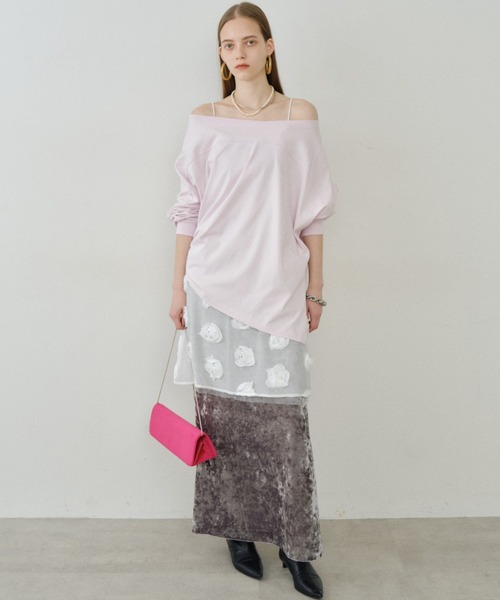 yae（ヤエ）の「Rose pattern camisole dress / ローズパターンキャミソールドレス（ワンピース・レディース・ホワイト・FREE）」の19枚目の写真