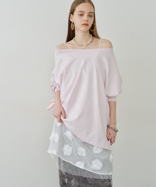 yae（ヤエ）の「Rose pattern camisole dress / ローズパターンキャミソールドレス（ワンピース・レディース・ホワイト・FREE）」の20枚目の写真