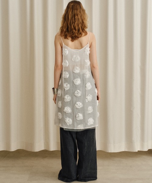 Rose pattern camisole dress / ローズパターンキャミソールドレス  