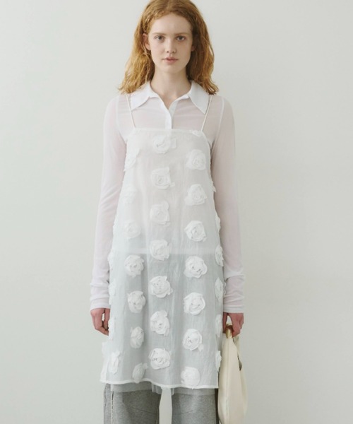 【新品】yae ローズパターンキャミソールドレス Rose pattern camisole dress / ローズパターンキャミソール
