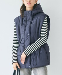 coca（coca） | 【WEB限定セール】フード付 ドロスト中綿ベスト(ダウンベスト)