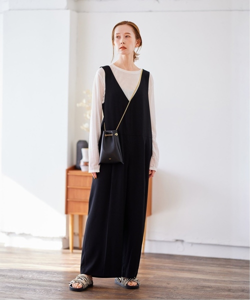 JOURNAL STANDARD(ジャーナルスタンダード)の「《追加3》クルーネックシアーロングTシャツ(Tシャツ/カットソー・レディース・ストーン/ブラック/ホワイト/チャコールグレー・FREE)」の17枚目の写真