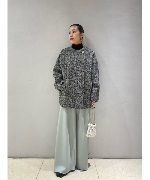 ESTNATION（エストネーション）の「ESTNATION / ウールドスキンバイヤスイージーパンツ（その他パンツ・レディース・ブラック/ベージュ/ライトグリーン・38/34/36）」の13枚目の写真