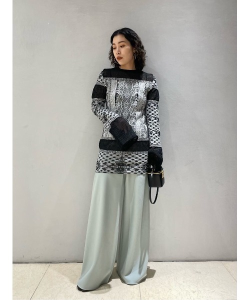 ESTNATION（エストネーション）の「ESTNATION / ウールドスキンバイヤスイージーパンツ（その他パンツ・レディース・ブラック/ベージュ/ライトグリーン・38/34/36）」の15枚目の写真