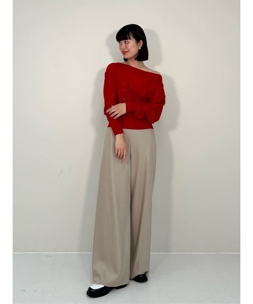 ESTNATION（エストネーション）の「ESTNATION / ウールドスキンバイヤスイージーパンツ（その他パンツ・レディース・ブラック/ベージュ/ライトグリーン・38/34/36）」の16枚目の写真