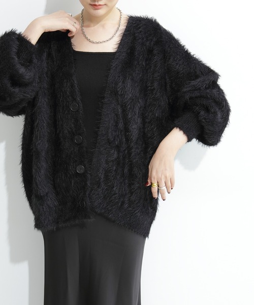 ▼上質✨ドゥロワー【2】カシミヤ100％ シャギー ニット 毛足長 ブラック ▽上質✨ドゥロワー【2】カシミヤ100％ シャギー ニット 毛足長