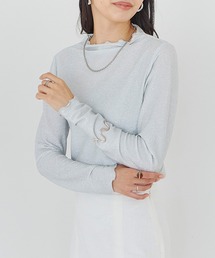 Fizz（フィズ）の「プチハイネック　ラメカットソー（Tシャツ/カットソー）」