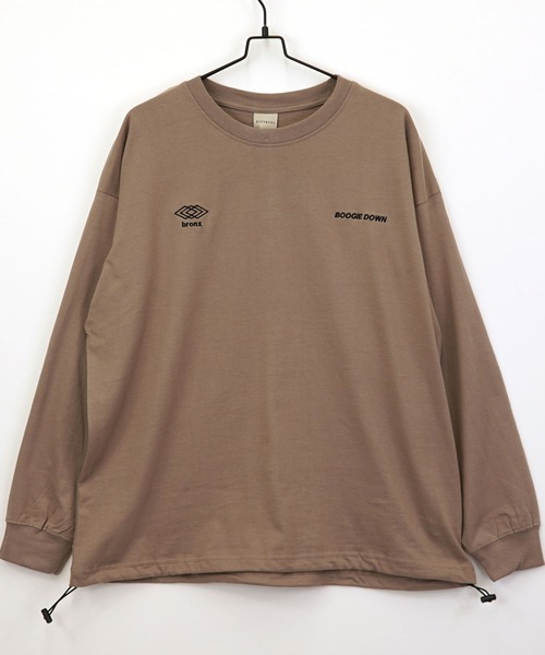 Burner(バーナー)の「【GROOVY STORE】ヘビーウエイト ドローコードロングスリーブTシャツ(Tシャツ/カットソー・メンズ・ブラック/ホワイト/スミクロ/モカ・M/L/LL)」の4枚目の写真