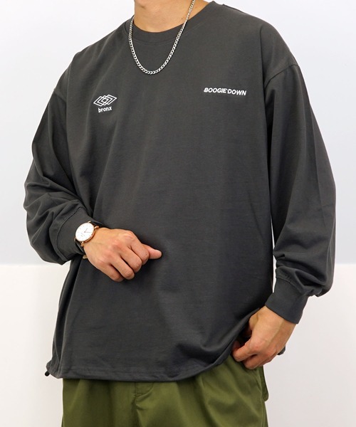 Burner(バーナー)の「【GROOVY STORE】ヘビーウエイト ドローコードロングスリーブTシャツ(Tシャツ/カットソー・メンズ・ブラック/ホワイト/スミクロ/モカ・M/L/LL)」の20枚目の写真