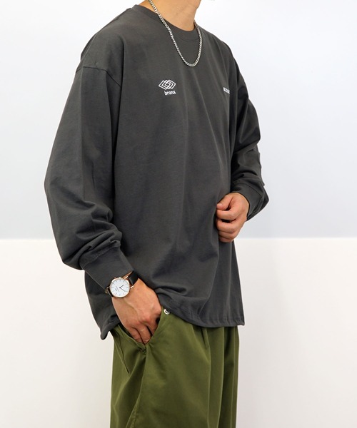 Burner(バーナー)の「【GROOVY STORE】ヘビーウエイト ドローコードロングスリーブTシャツ(Tシャツ/カットソー・メンズ・ブラック/ホワイト/スミクロ/モカ・M/L/LL)」の22枚目の写真