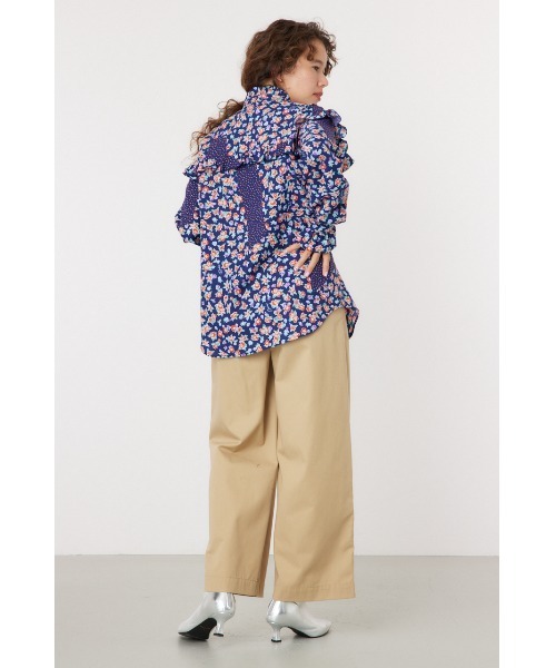 RODEO CROWNS WIDE BOWL(ロデオクラウンズワイドボウル)の「floral ブラウス(シャツ/ブラウス・レディース・レッド系その他/ブルー系その他3・FREE)」の14枚目の写真