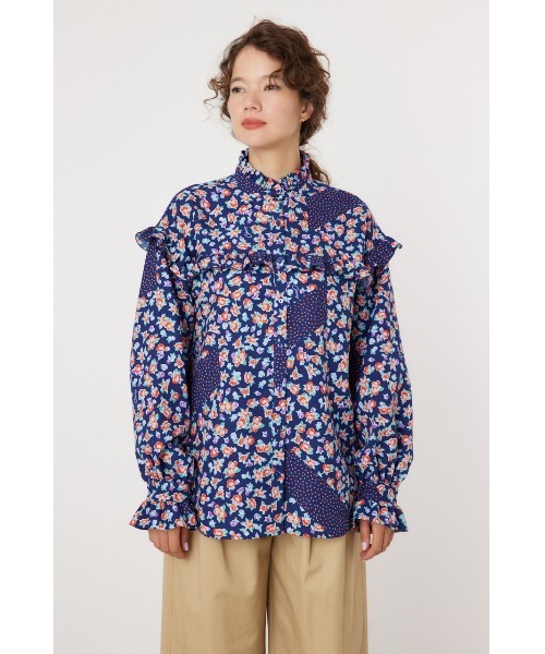 RODEO CROWNS WIDE BOWL(ロデオクラウンズワイドボウル)の「floral ブラウス(シャツ/ブラウス・レディース・レッド系その他/ブルー系その他3・FREE)」の15枚目の写真