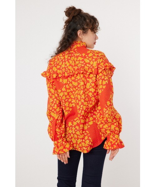 RODEO CROWNS WIDE BOWL(ロデオクラウンズワイドボウル)の「floral ブラウス(シャツ/ブラウス・レディース・レッド系その他/ブルー系その他3・FREE)」の6枚目の写真