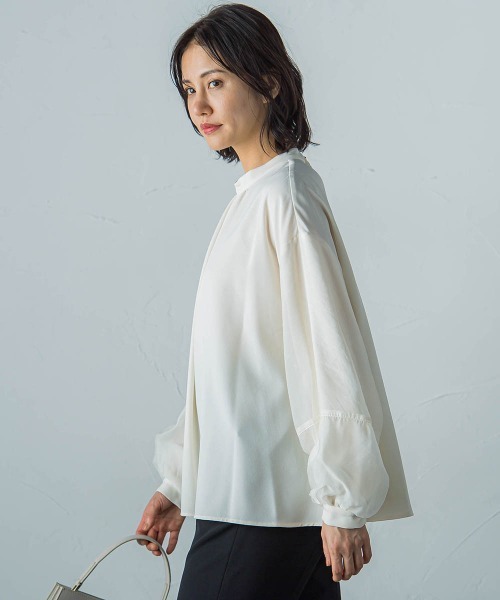 【セール】【WEB＆一部店舗限定】レイヤードバルーンスリーブブラウス（シャツ/ブラウス）｜LAUTREAMONT（ロートレアモン）