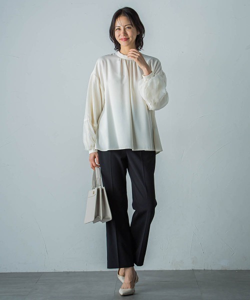 【セール】【WEB＆一部店舗限定】レイヤードバルーンスリーブブラウス（シャツ/ブラウス）｜LAUTREAMONT（ロートレアモン）