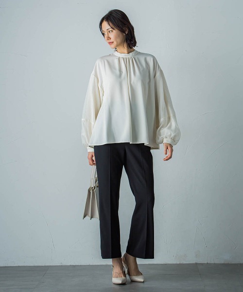 【セール】【WEB＆一部店舗限定】レイヤードバルーンスリーブブラウス（シャツ/ブラウス）｜LAUTREAMONT（ロートレアモン）