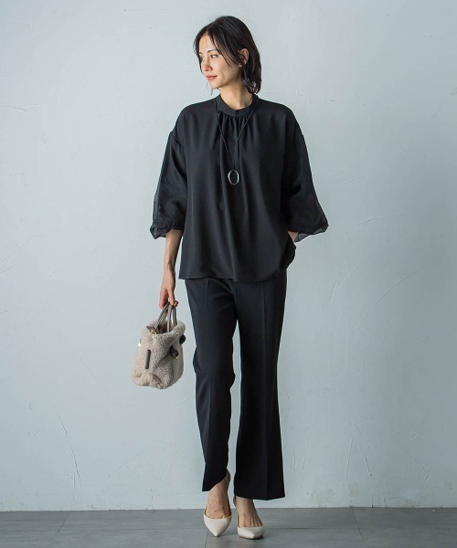 【セール】【WEB＆一部店舗限定】レイヤードバルーンスリーブブラウス（シャツ/ブラウス）｜LAUTREAMONT（ロートレアモン）